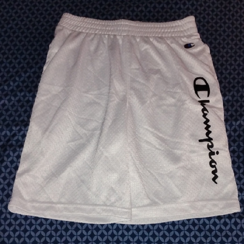Champion White Athletic Kid's Shorts